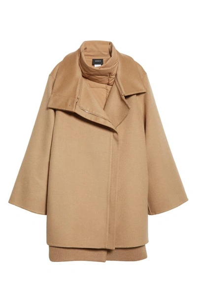 Shop Akris Fenix 2-in-1 Quilted & Camel Hair Car Coat In 043 Camel