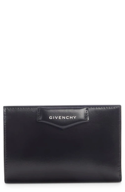Givenchy Antigona Leather Bifold Wallet In Black | ModeSens