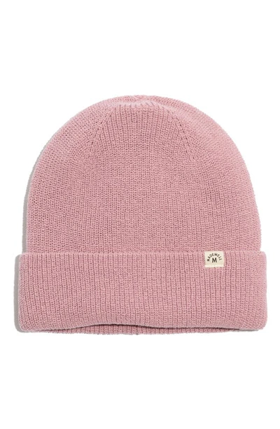 Shop Madewell Recycled Cotton Beanie In Pale Thistle
