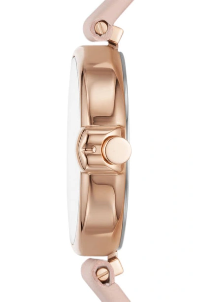 Shop Kate Spade Chelsea Park Leather Strap Watch, 32mm In Pink