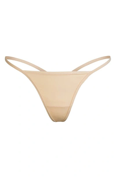 Shop Skims Fits Everybody T-string Thong In Clay