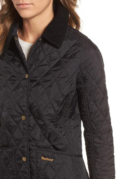Shop Barbour Annandale Water Resistant Quilted Utility Jacket In Black