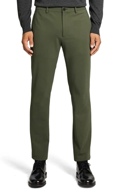Theory Men's Zaine Precision Ponte Slim-straight Chino-style Pants In Branch Green - 0vc