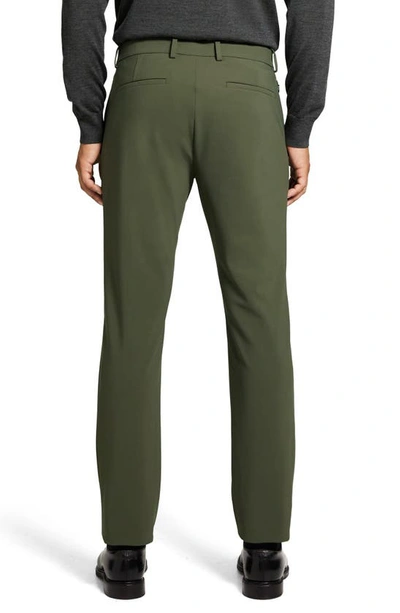 Shop Theory Zaine Precision Ponte Knit Pants In Branch Green - 0vc