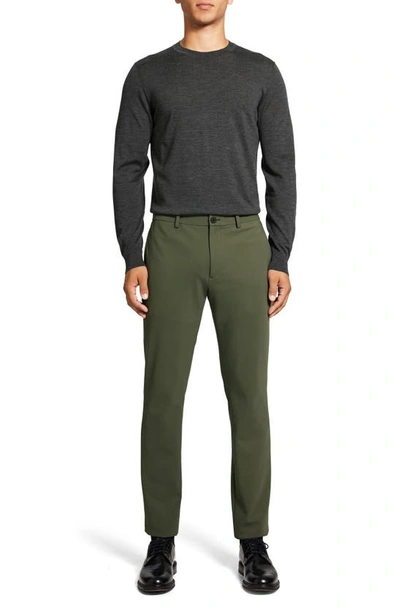 Theory Men's Zaine Precision Ponte Slim-straight Chino-style Pants In Branch Green - 0vc