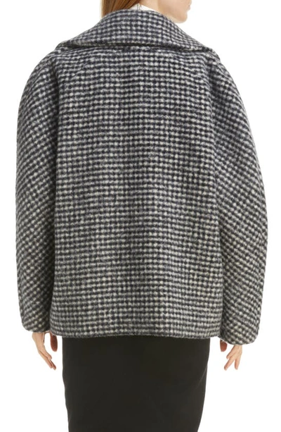 Dries Van Noten Oversized Checked Wool-blend Coat In Black | ModeSens