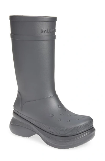 Shop Balenciaga X Crocs Water Resistant Boot In Grafite