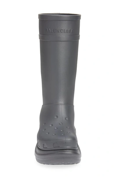 Balenciaga X Crocs Water Resistant Boot In Grafite