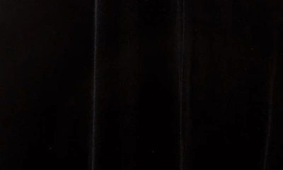 Love By Design June Velvet Flutter Sleeve Maxi Dress In Black