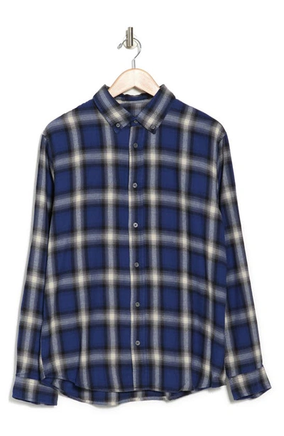 Shop Slate & Stone Plaid Flannel Button-down Shirt In Light Blue Western Plaid