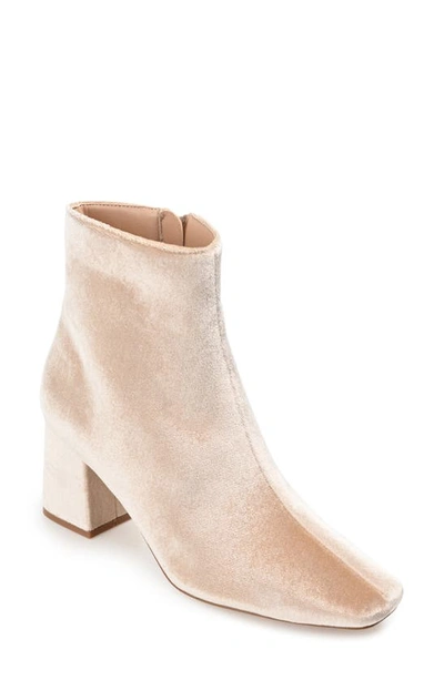 Shop Journee Collection Hazara Block Heel Bootie In Tan