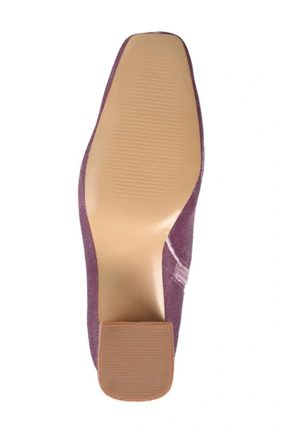 Shop Journee Collection Hazara Block Heel Bootie In Lilac