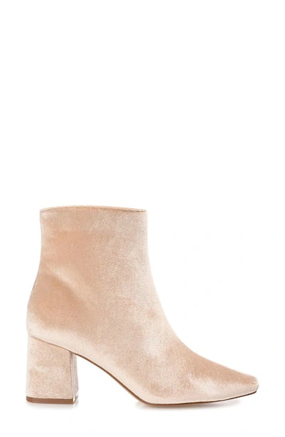 Shop Journee Collection Hazara Block Heel Bootie In Tan