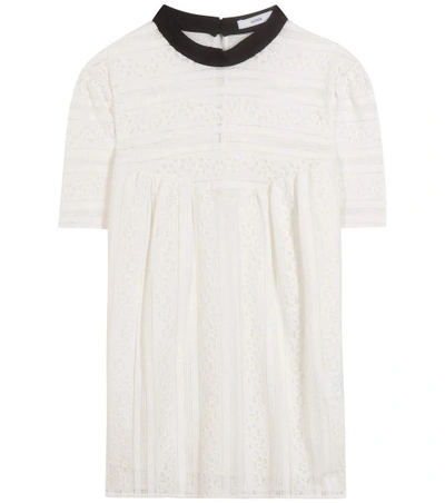 Erdem Desi Lace Top In White