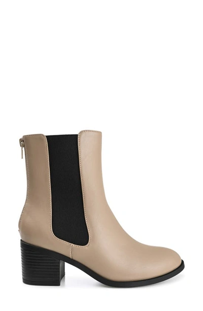 Journee Collection Tayshia Tru Comfort Foam Bootie In Taupe