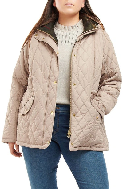 Barbour Millfire Quilted Hooded Jacket In Beige/classic | ModeSens