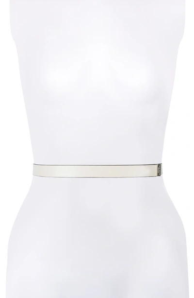 Shop Kate Spade New York Bow Belt In Light Cream