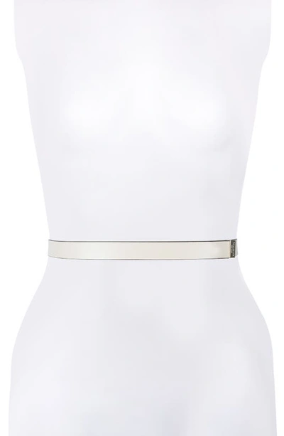 Kate Spade Bow Belt In Light Cream
