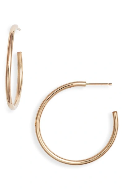 Shop Nashelle Everyday Hoop Earrings In 14k Gold Fill