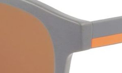 Shop Lacoste 51mm Oval Sunglasses In Matte Grey