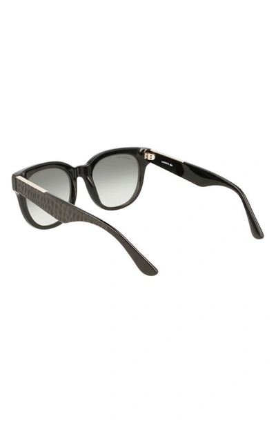 Shop Lacoste 52mm Oval Sunglasses In Black