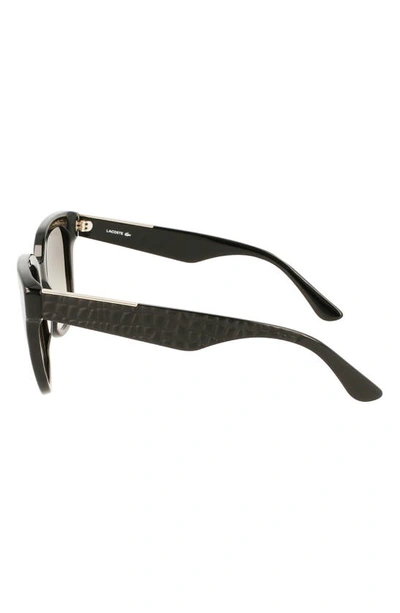 Shop Lacoste 55mm Gradient Rectangular Sunglasses In Black