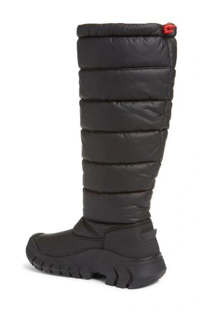 Hunter Intrepid Knee High Snow Boot In Black