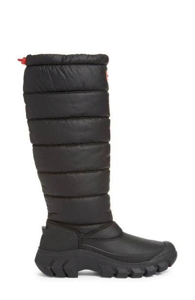 Shop Hunter Intrepid Knee High Snow Boot In Black