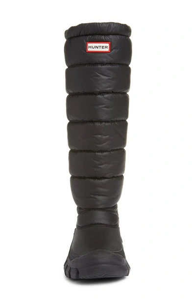 Hunter Intrepid Knee High Snow Boot In Black