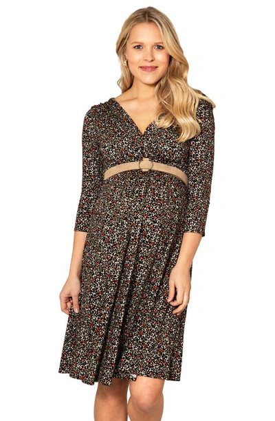Tiffany Rose Willow Empire Waist Maternity Dress In Black