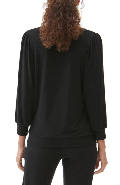 Michael Stars Gabriella V-neck Top In Black