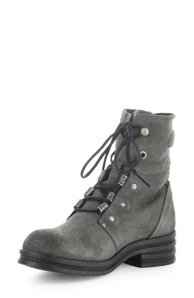 Shop Fly London Knot Suede Combat Boot In 006 Diesel Oil Suede