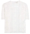 MARC JACOBS EMBROIDERED COTTON BLOUSE