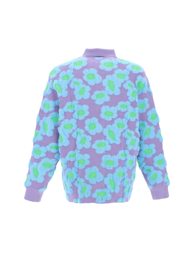 Shop Jacquemus Sweaters & Knitwear In Purple Flowers 70s