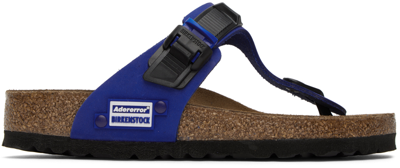 Shop Ader Error Blue Birkenstock Edition Gizeh Tech Sandals In Ultra Blue