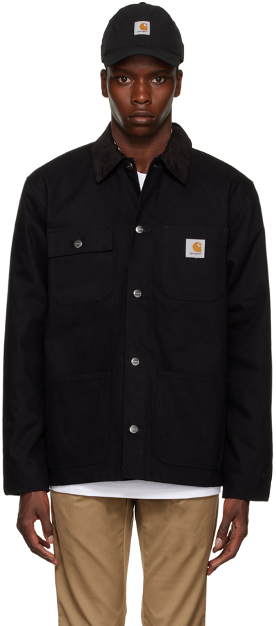 Shop Carhartt Black Michigan Jacket In 00e01 Black / Black