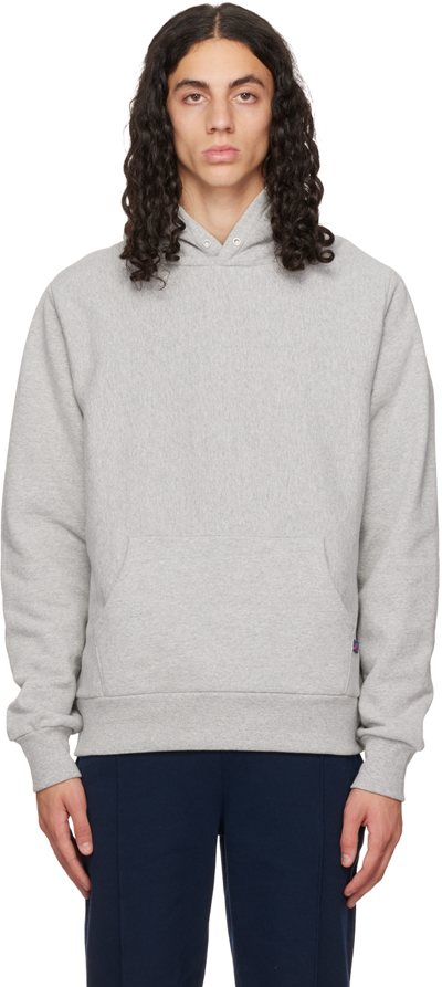 Noah Gray Winged Foot Hoodie In Hgy Heather Grey ModeSens