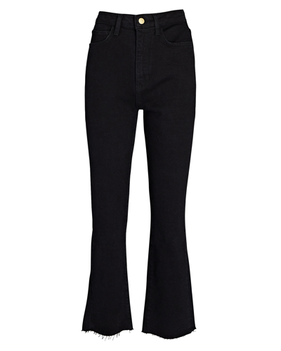 Shop Triarchy Ms. Hawn Cropped Organic Jeans In True Black