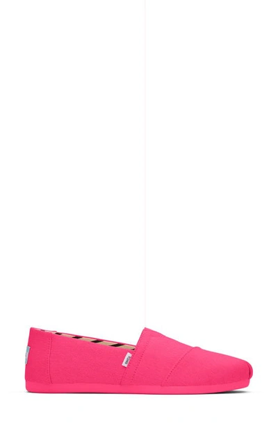 Shop Toms Alpargata Slip-on In Neon Pink