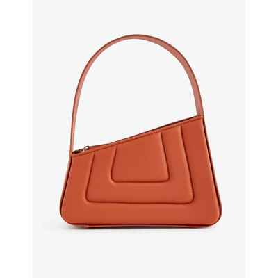 Shop D'estree Albert Small Quilted Leather Shoulder Bag In Rust