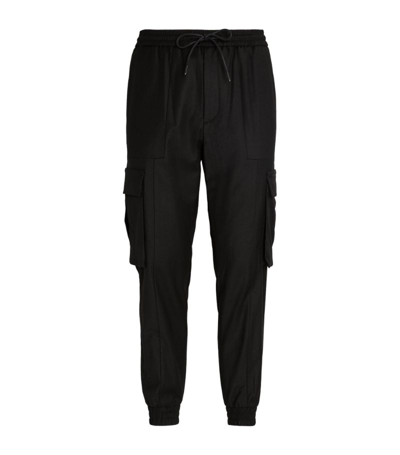 Shop Juunj Wool Cargo Sweatpants In Black