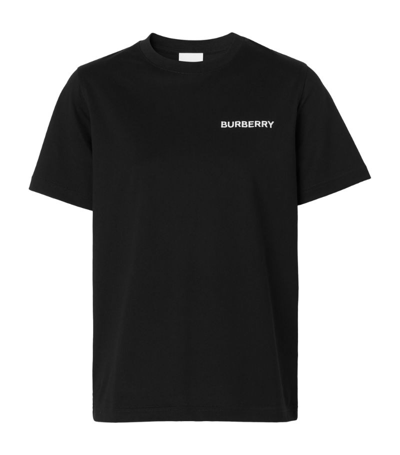 Shop Burberry Tb Monogram T-shirt In Black