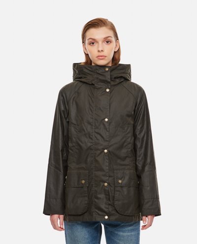Shop Barbour Arley Waxed Jacket In Green