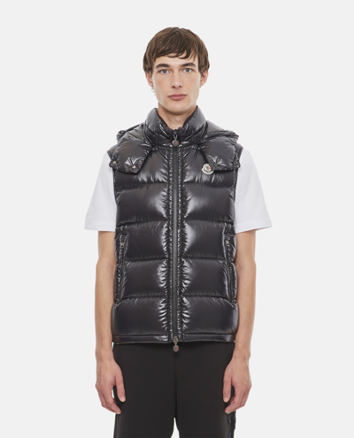 Shop Moncler Bormes' Down-filled Vest In Black