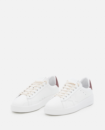 Shop Golden Goose Low-top 'pure Star' Leather Sneakers In White
