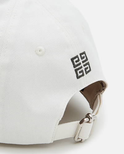 Shop Givenchy Cotton Baseball Hat In White