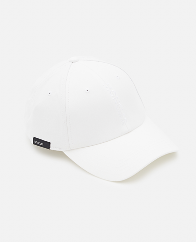 Shop Moncler Cotton Baseball Cap In White
