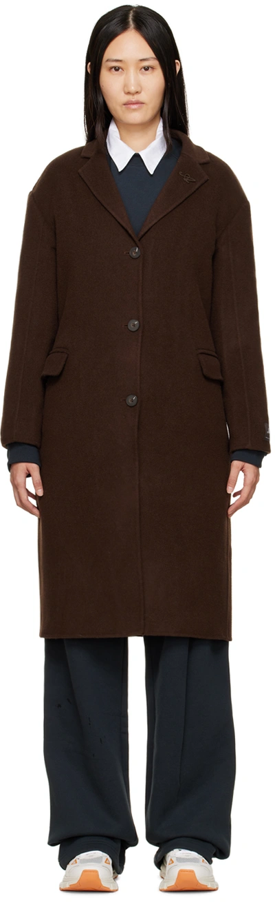 Axel Arigato Brown Dawn Coat In Dark Brown