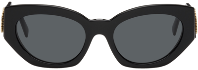 Shop Versace Black Medusa Crystal Sunglasses In Gb1/87black