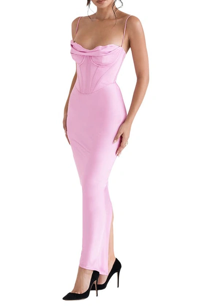House Of Cb Charmaine Corset Dress In Pink